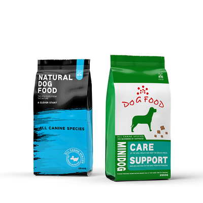 Printed Animal Feed Pet Dog Food Aluminum Foil Bags 1KG 2KG 5KG
