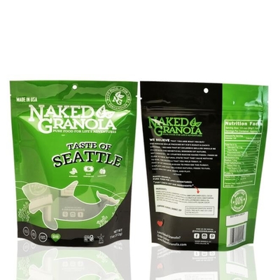 120 Micron Recyclable Custom Printed Stand Up Pouches Resealable Bags