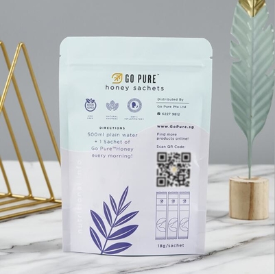 Custom Printed Resealable Food Bags / Mylar Cookies Packaging Bags 150 Microns