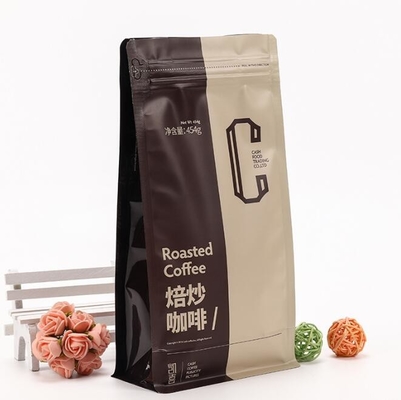 Eco Friendly Coffee Packaging Bags Zipper Stand up Pouch Anti Oxidation Tasteless
