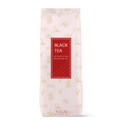 Good Sealing OEM Side Gusset Black Tea Bag 100G  UV Printing