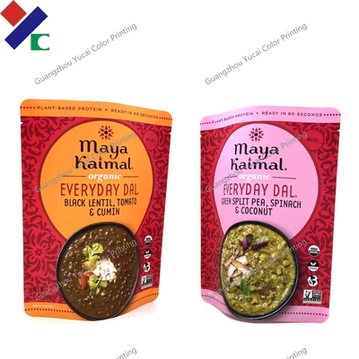 Portable Self Sealing Packaging Bags Retortable Flat Pouch
