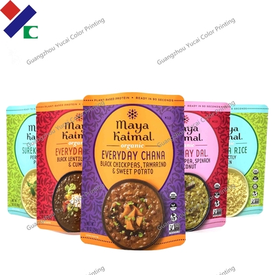 Portable Self Sealing Packaging Bags Retortable Flat Pouch