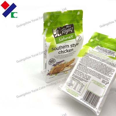 Custom Clear Front Zip Plastic Bath Salt Packaging Bag 100G Food Storage